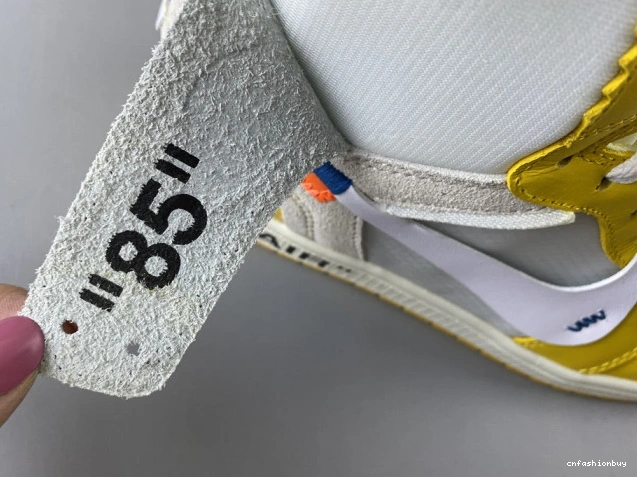 1 Yellow-Cone x NRG Dark Powder White Jordan Off-White Air AQ0818-149 1010